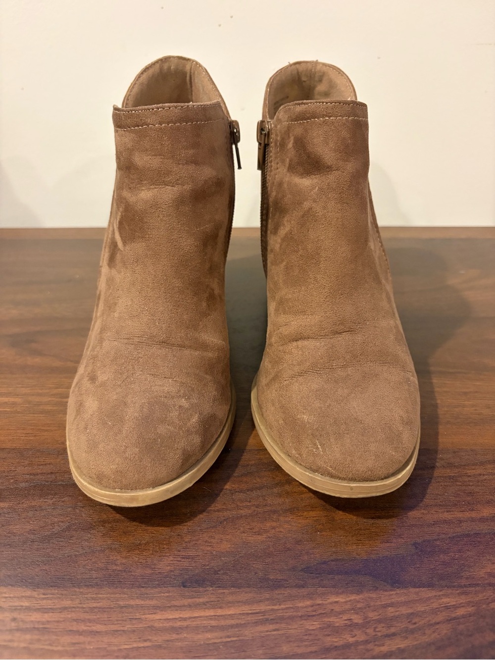 Madden Girl Suede Ankle Booties in Brown - Classic Women's Boot
